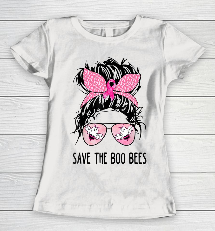 Save The Boo Bees Boobees Breast Cancer Awareness Halloween Women T-Shirt