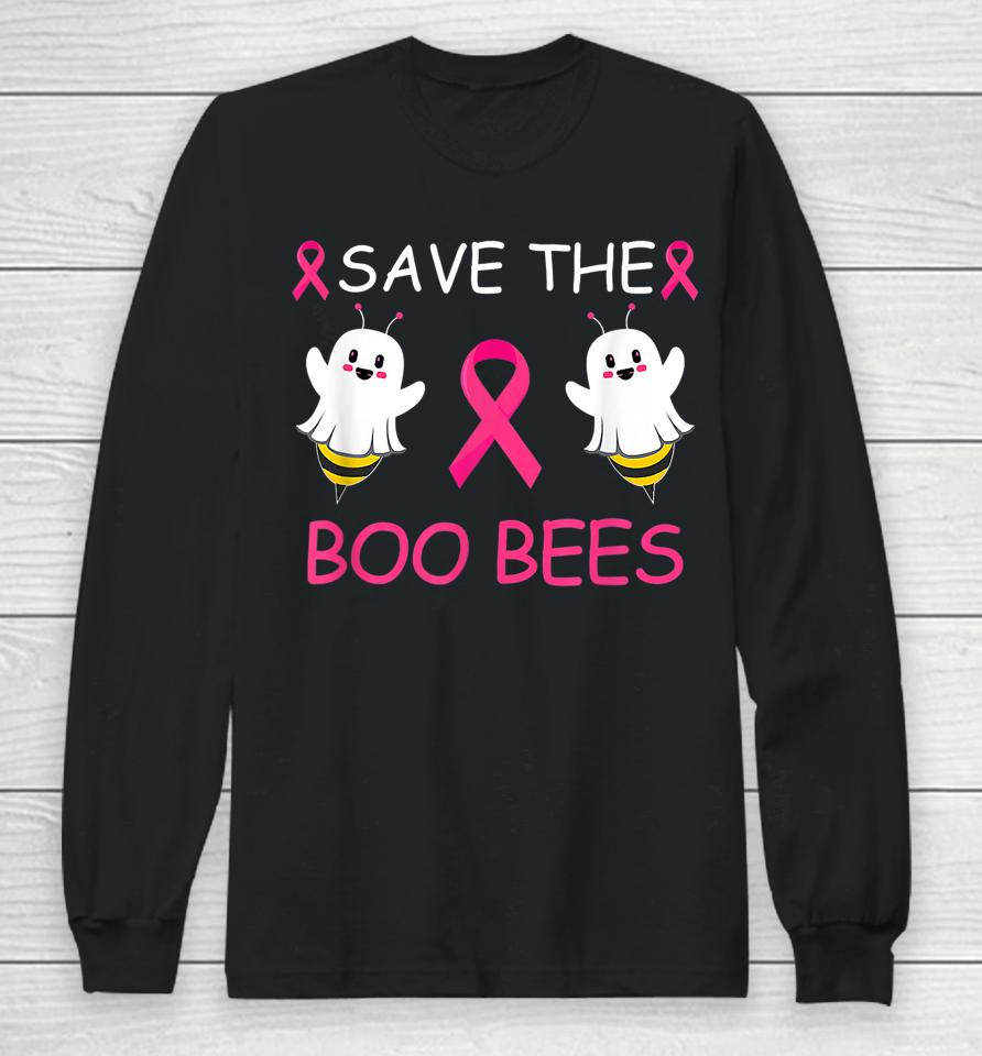 Save The Boo Bees Halloween Breast Cancer Long Sleeve T-Shirt