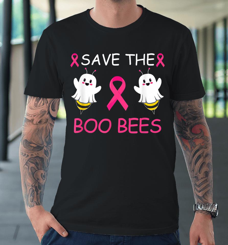 Save The Boo Bees Halloween Breast Cancer Premium T-Shirt
