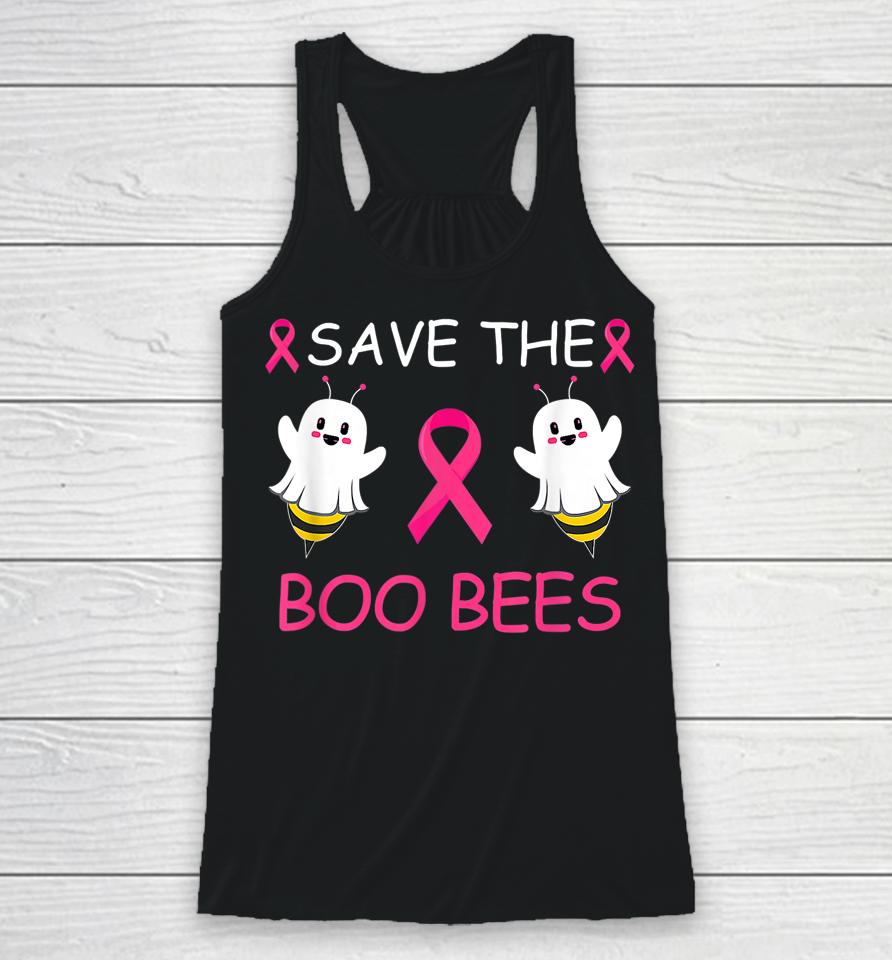 Save The Boo Bees Halloween Breast Cancer Racerback Tank