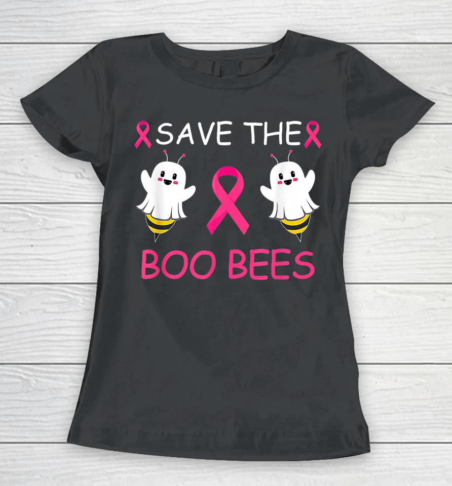 Save The Boo Bees Halloween Breast Cancer Women T-Shirt