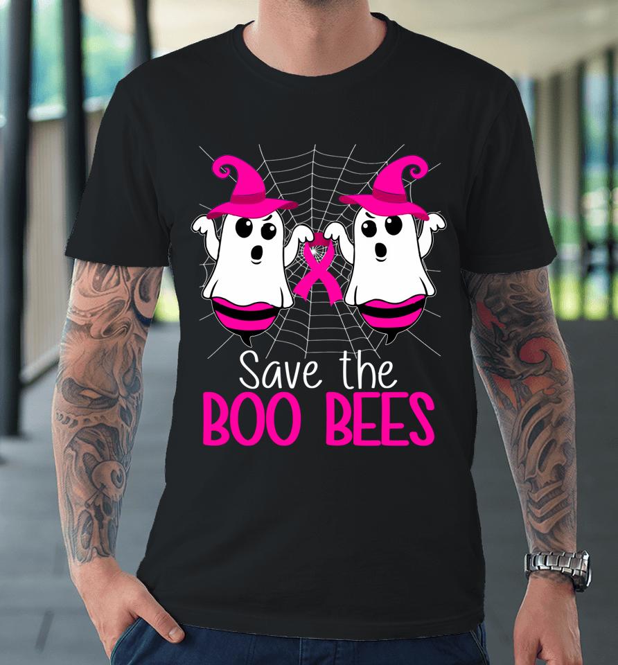 Save The Boo Bees Shirt Breast Cancer Awareness Halloween Premium T-Shirt