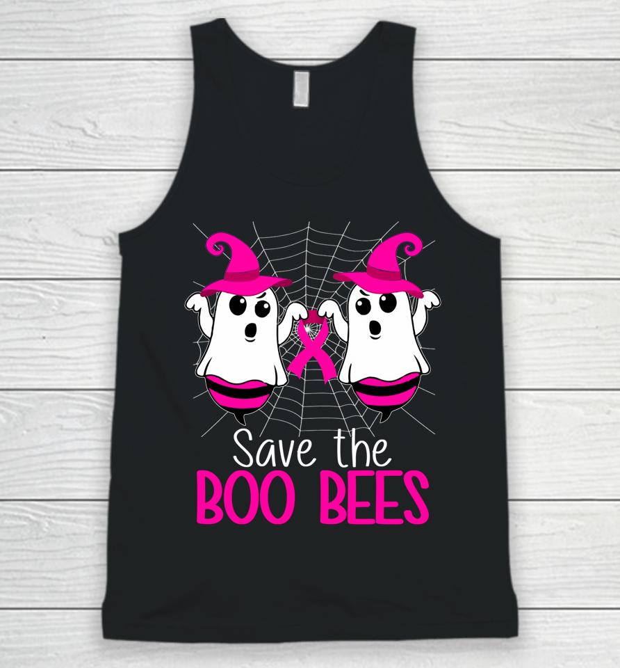 Save The Boo Bees Shirt Breast Cancer Awareness Halloween Unisex Tank Top