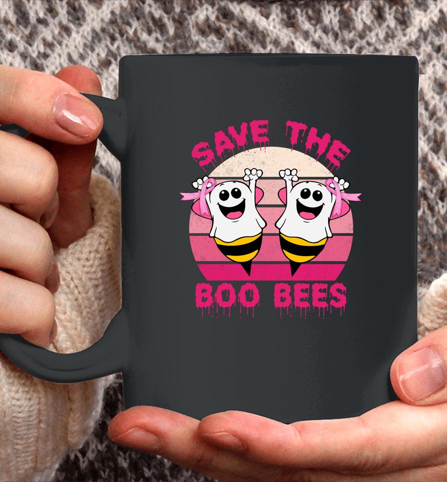 Save The Boo Bees Vintage Breast Cancer Awareness Halloween Coffee Mug