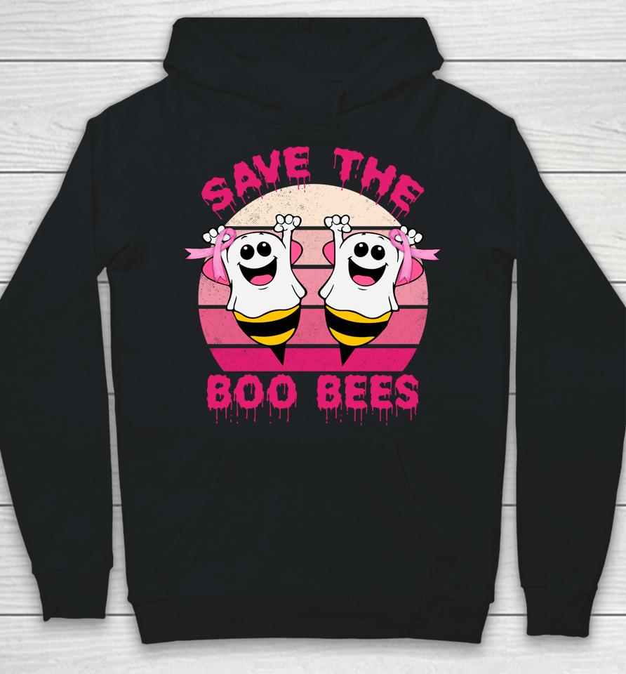 Save The Boo Bees Vintage Breast Cancer Awareness Halloween Hoodie