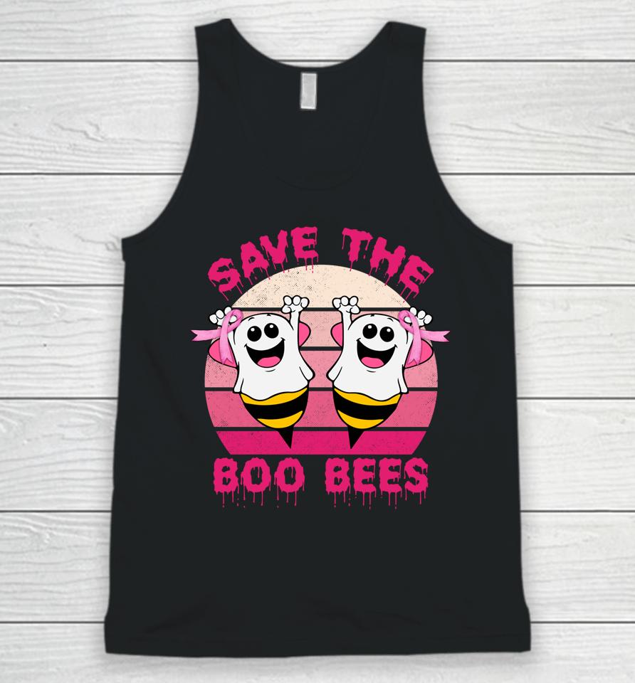 Save The Boo Bees Vintage Breast Cancer Awareness Halloween Unisex Tank Top