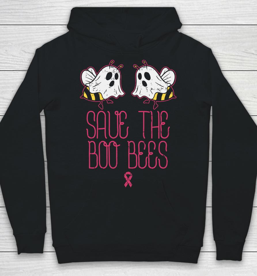 Save The Boobees Boo Bees Breast Cancer Halloween Hoodie