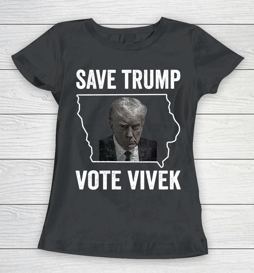 Save Trump Vote Vivek 2024 Ramaswamy President Women T-Shirt