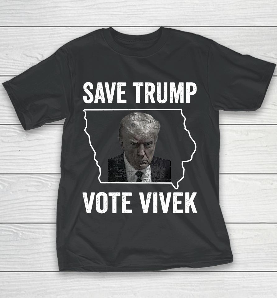 Save Trump Vote Vivek 2024 Ramaswamy President Youth T-Shirt