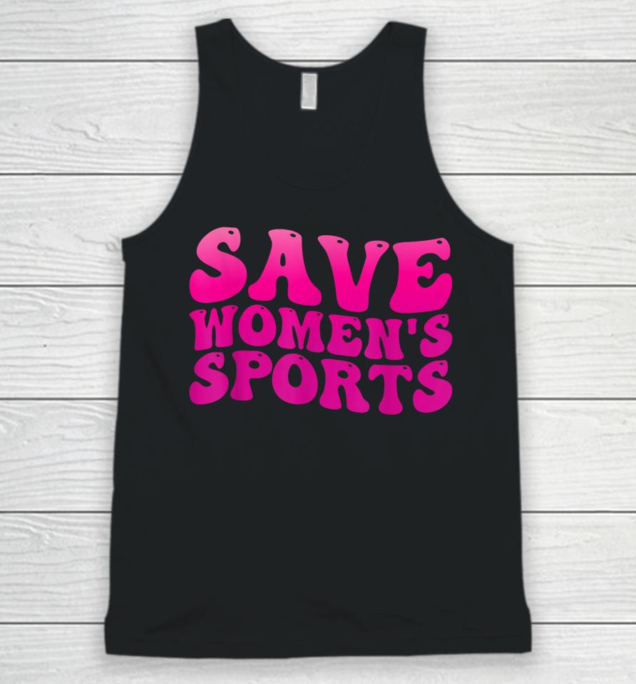 Save Women's Sports Act Protectwomenssports Support Groovy Unisex Tank Top