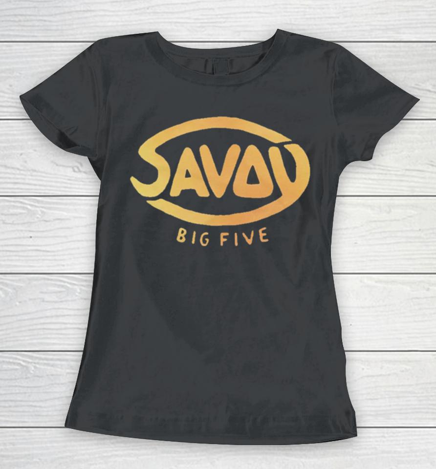 Savoy Big Five Logo Vintage Women T-Shirt