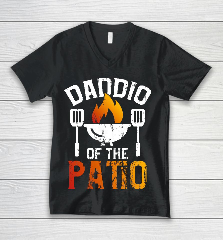 Savvy Turtle Daddio Of The Patio Unisex V-Neck T-Shirt