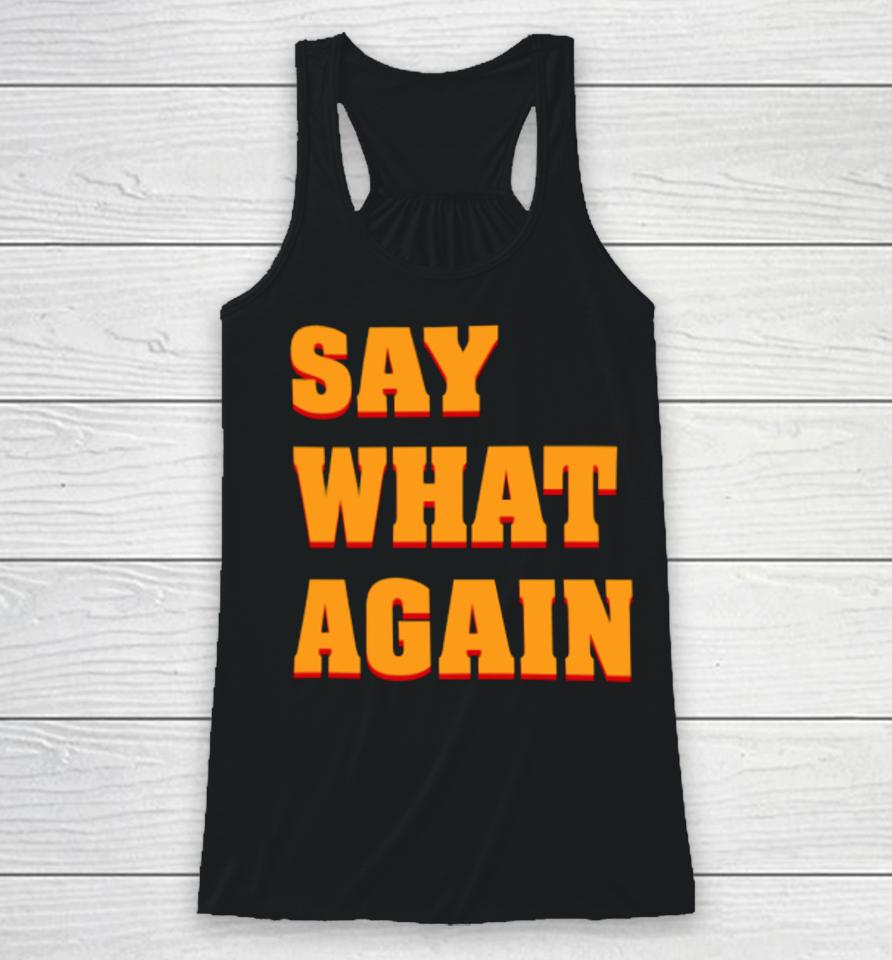 Say What Again Pulp Fiction Racerback Tank