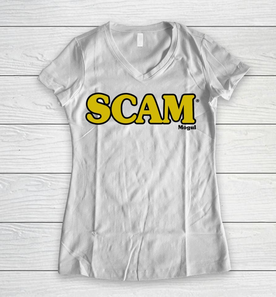 Scam Mogul Women V-Neck T-Shirt