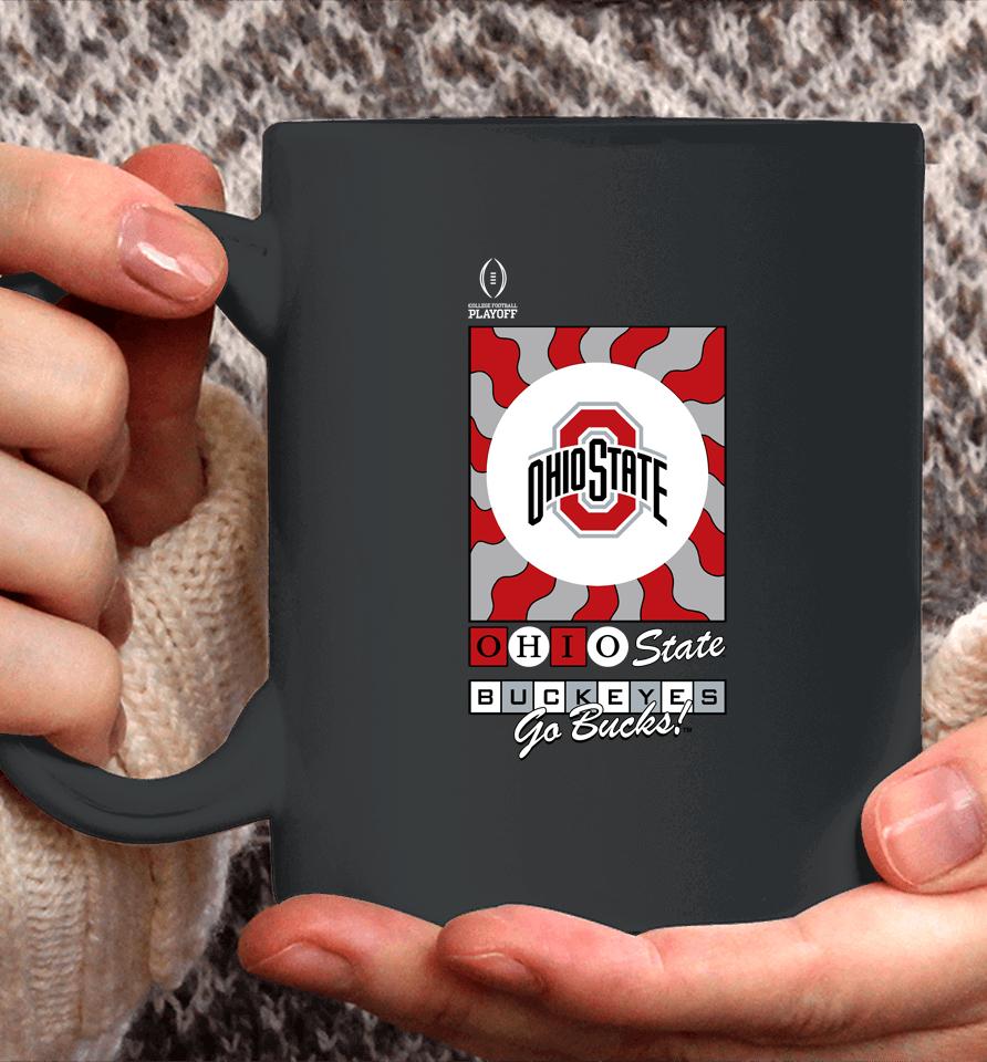 Scarlet Ohio State Buckeyes Go Bucks 2022 College Football Playoff Media Night Coffee Mug