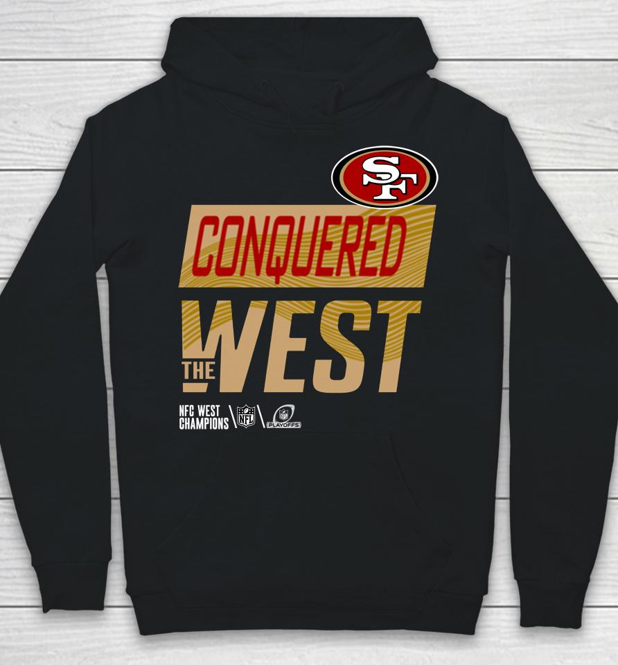 Scarlet San Francisco 49Ers Nfc West Division Champions 2022 Locker Room Trophy Collection Hoodie
