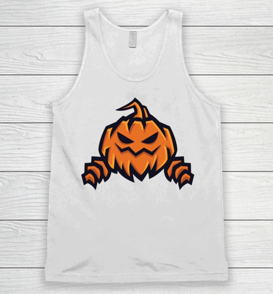 Scary Pumpkin Halloween Unisex Tank Top