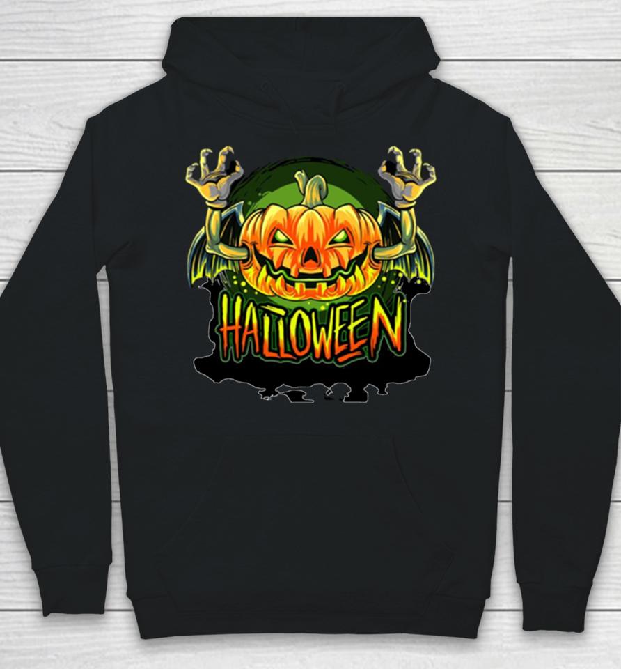 Scary Pumpkin Head Halloween Hoodie