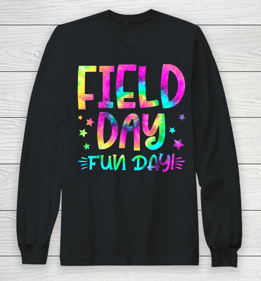School Field Day Fun Tie Dye Field Day 2023 Teacher Kids Long Sleeve T-Shirt