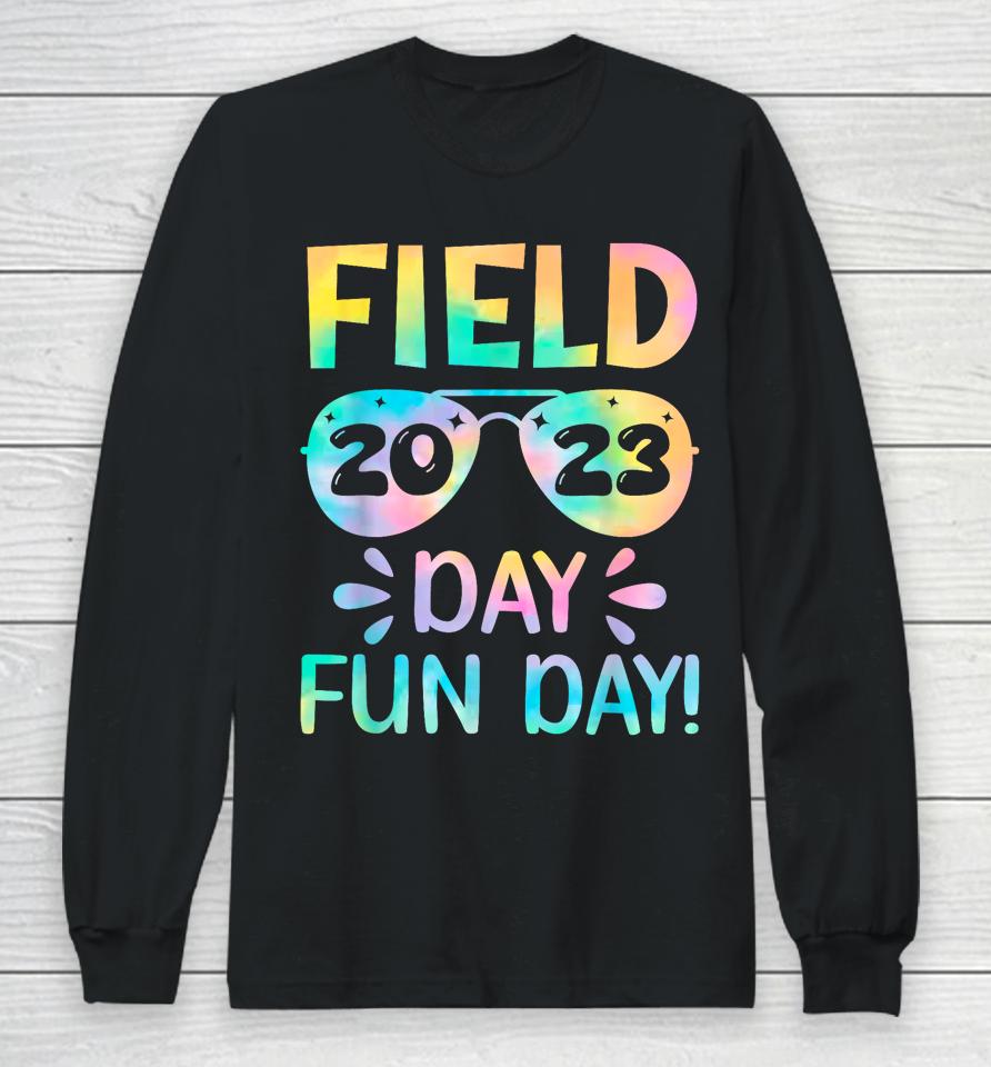 School Field Day Fun Tie Dye Field Day 2023 Teacher Kids Long Sleeve T-Shirt