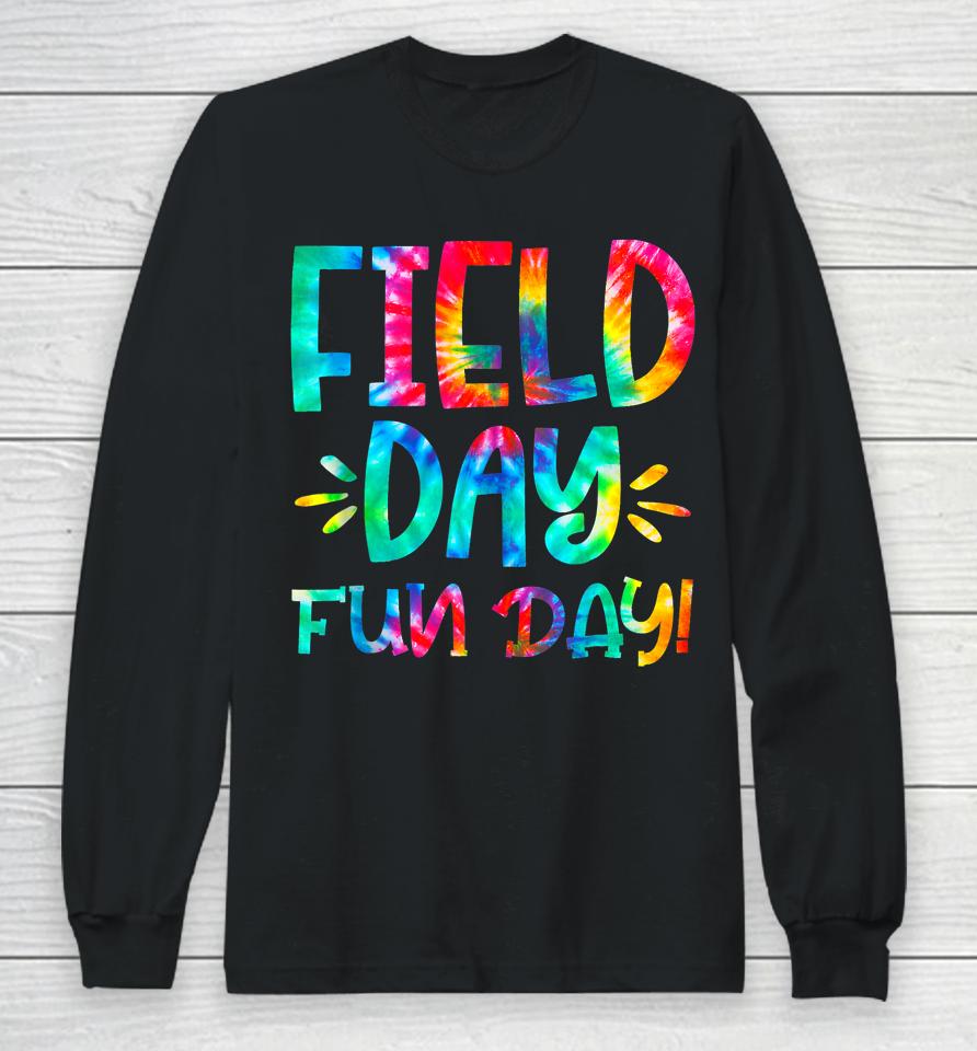 School Field Day Fun Tie Dye Field Day 2023 Teacher Long Sleeve T-Shirt
