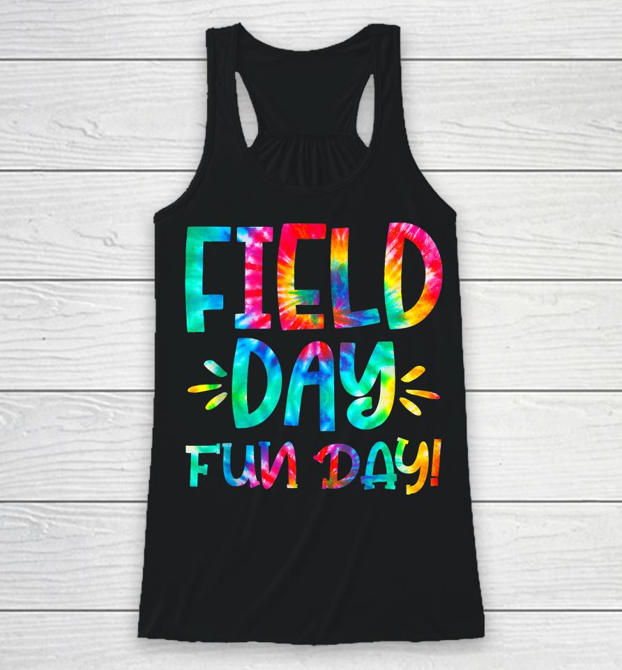 School Field Day Fun Tie Dye Field Day 2023 Teacher Racerback Tank