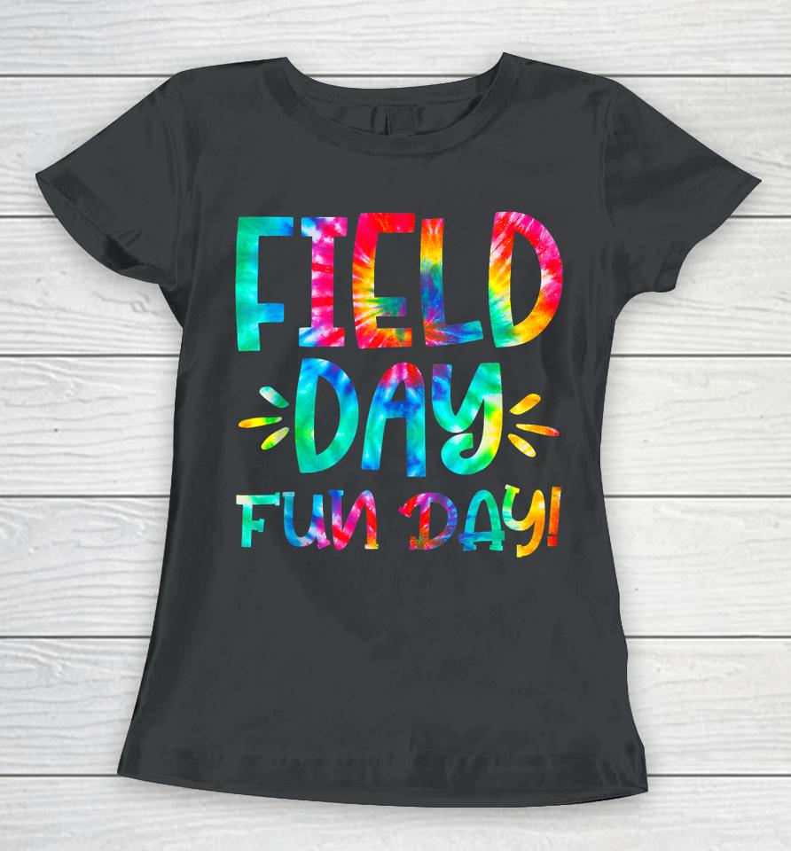 School Field Day Fun Tie Dye Field Day 2023 Teacher Women T-Shirt