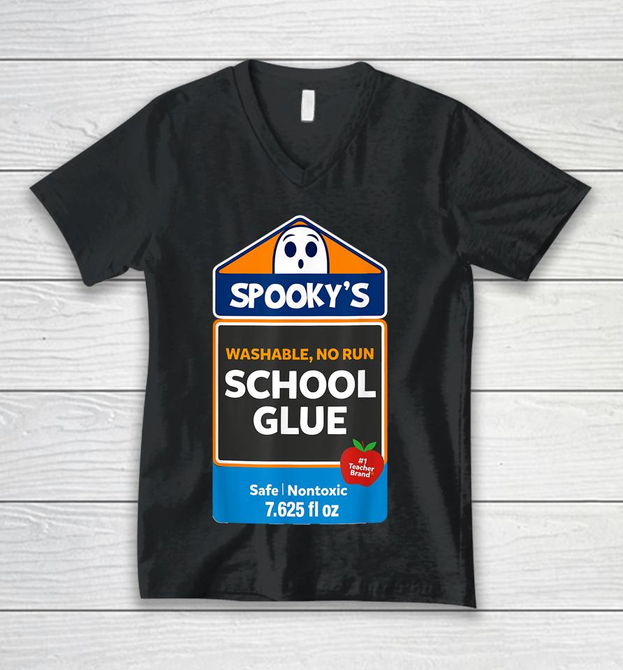 School Glue Halloween Costume For Teachers Students Unisex V-Neck T-Shirt