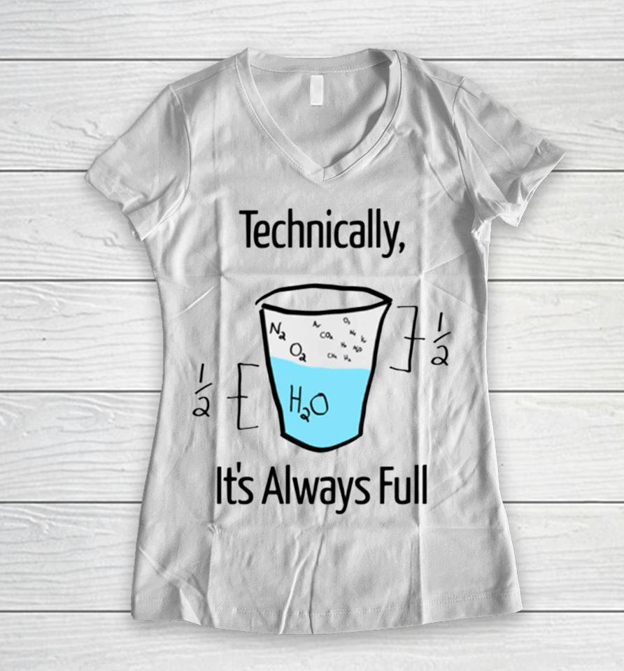 Science Is Optimistic Women V-Neck T-Shirt