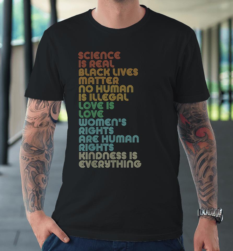 Science Is Real Black Lives Matter Premium T-Shirt