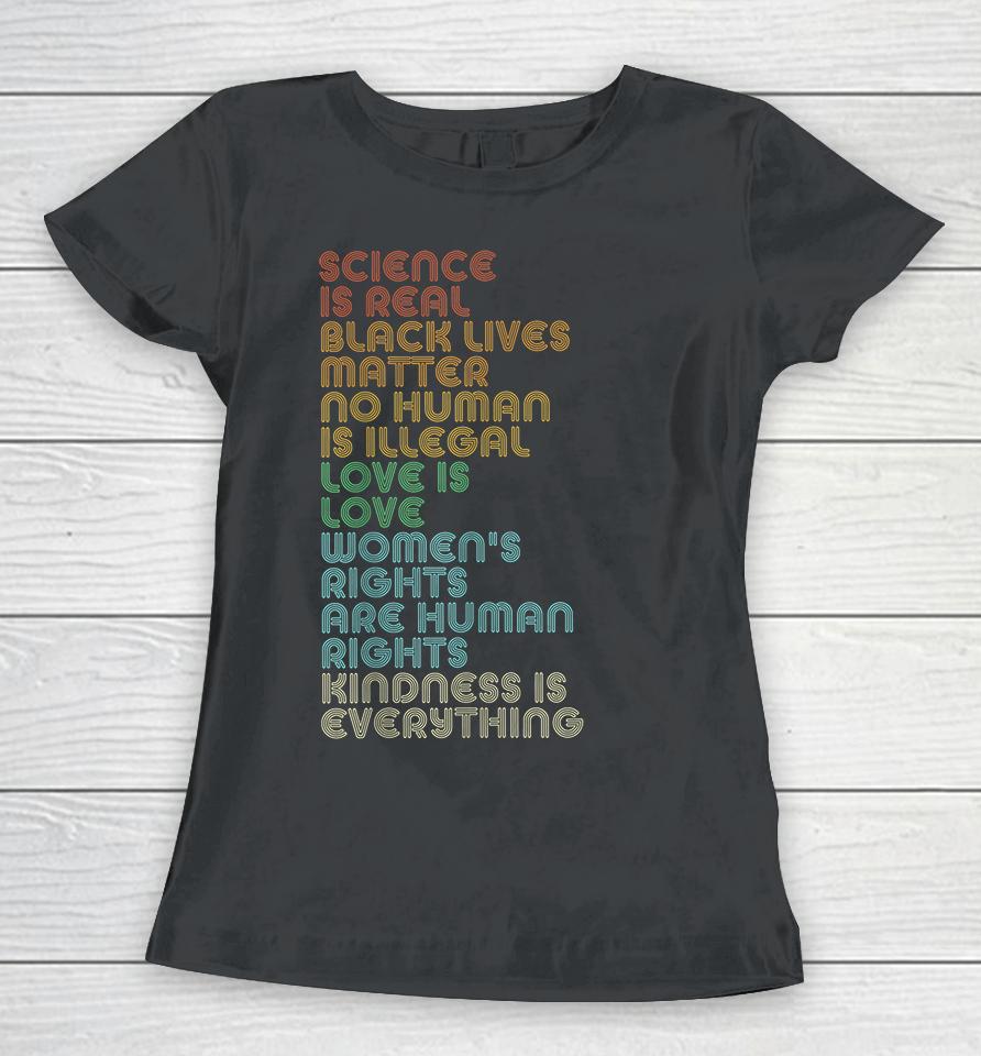 Science Is Real Black Lives Matter Women T-Shirt