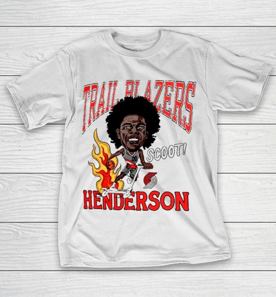 Scoot Henderson Portland Trail Blazers Caricature T-Shirt