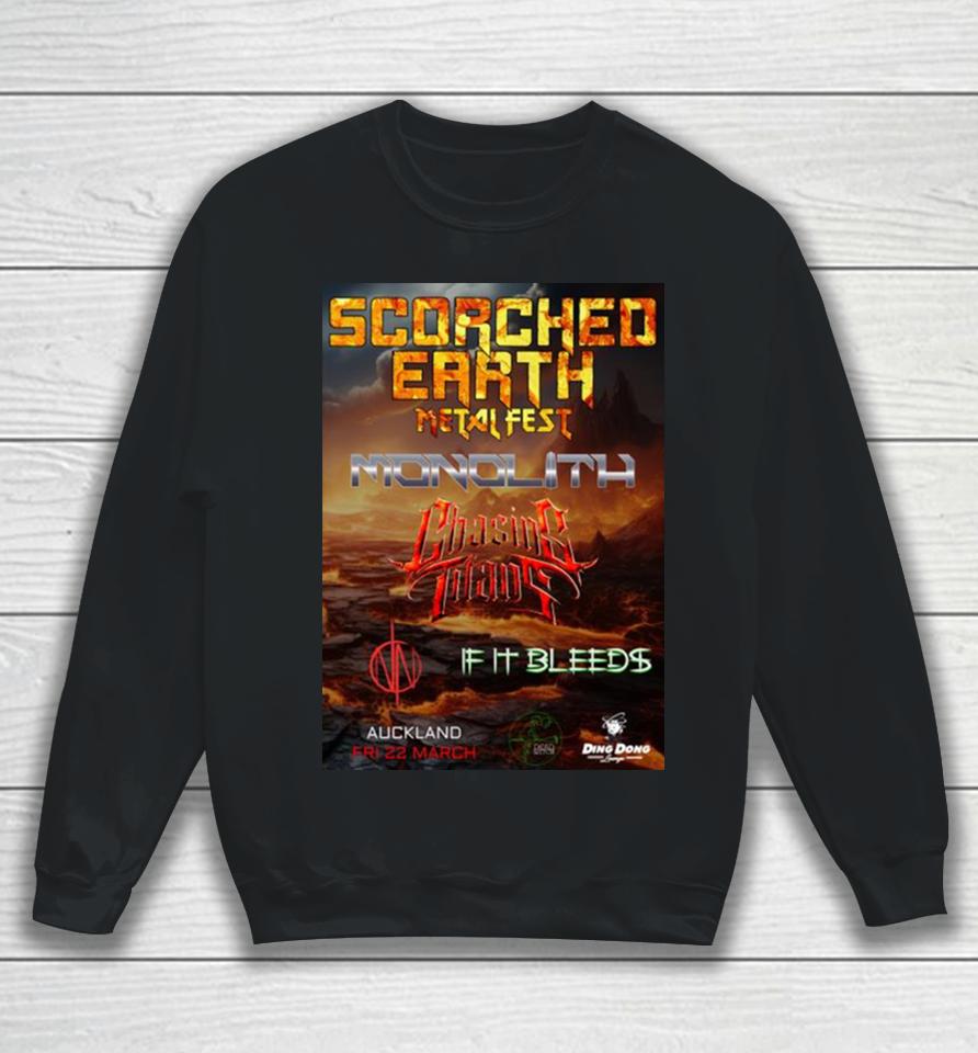 Scorched Earth Metal Fest Monolith Tour Fri 2 March 2024 Sweatshirt