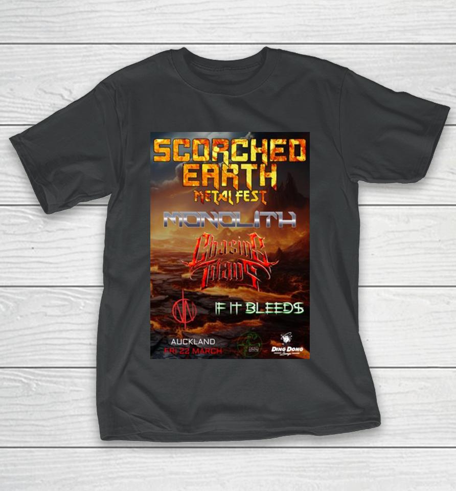 Scorched Earth Metal Fest Monolith Tour Fri 2 March 2024 T-Shirt