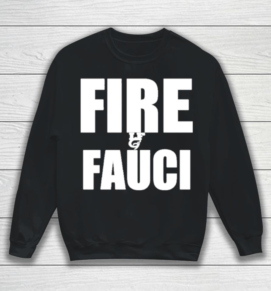 Scott Presler Wearing Fire Fauci Sweatshirt