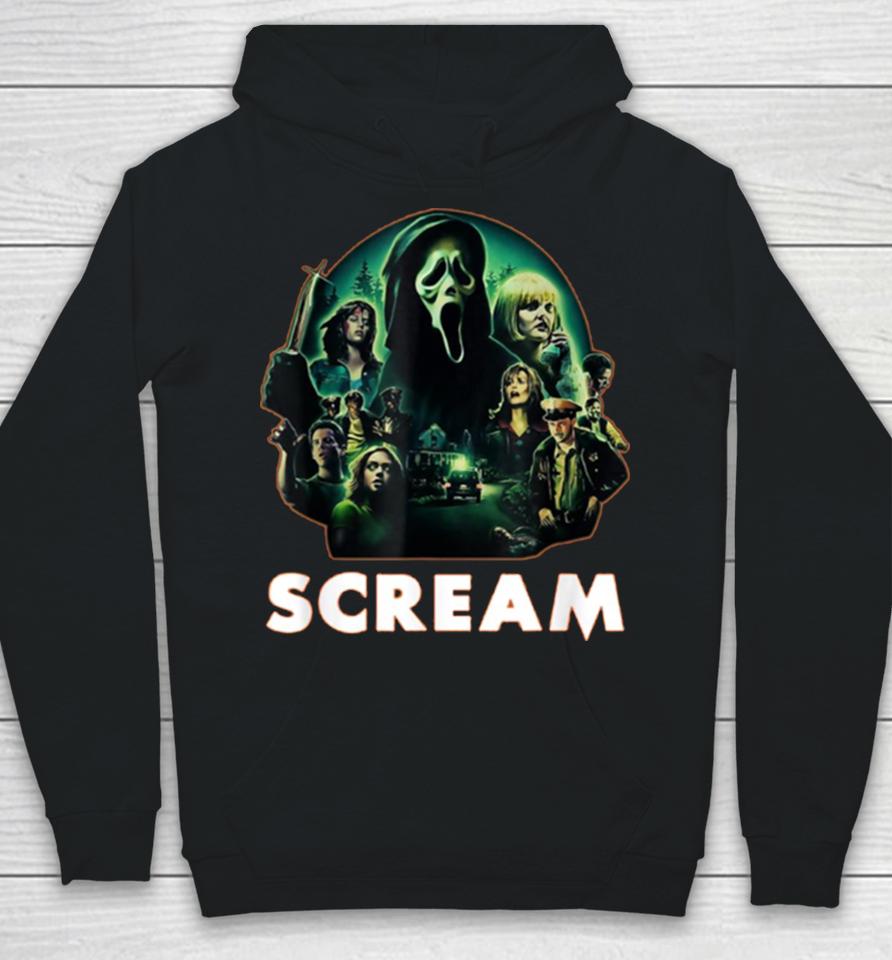 Scream Ghostface Creepy 80S Horror Movie Halloween Hoodie