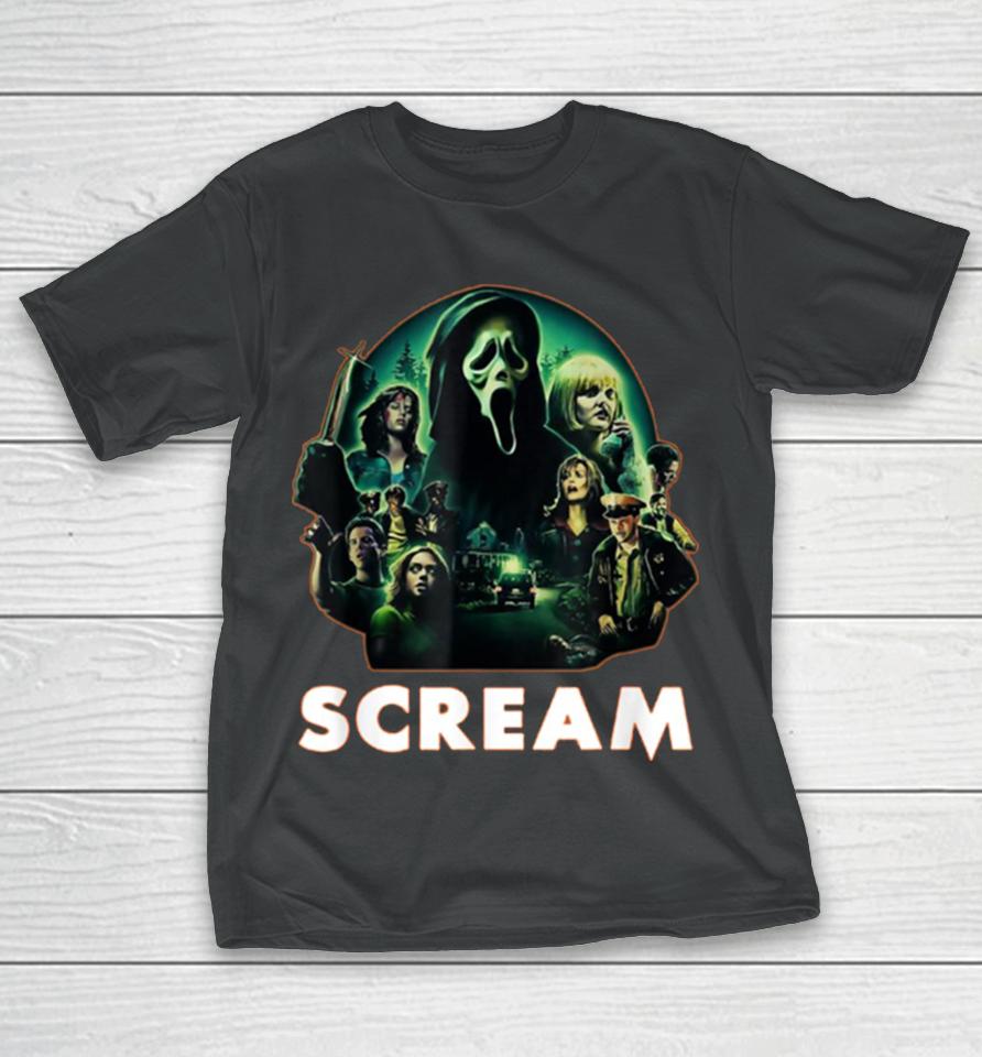 Scream Ghostface Creepy 80S Horror Movie Halloween T-Shirt