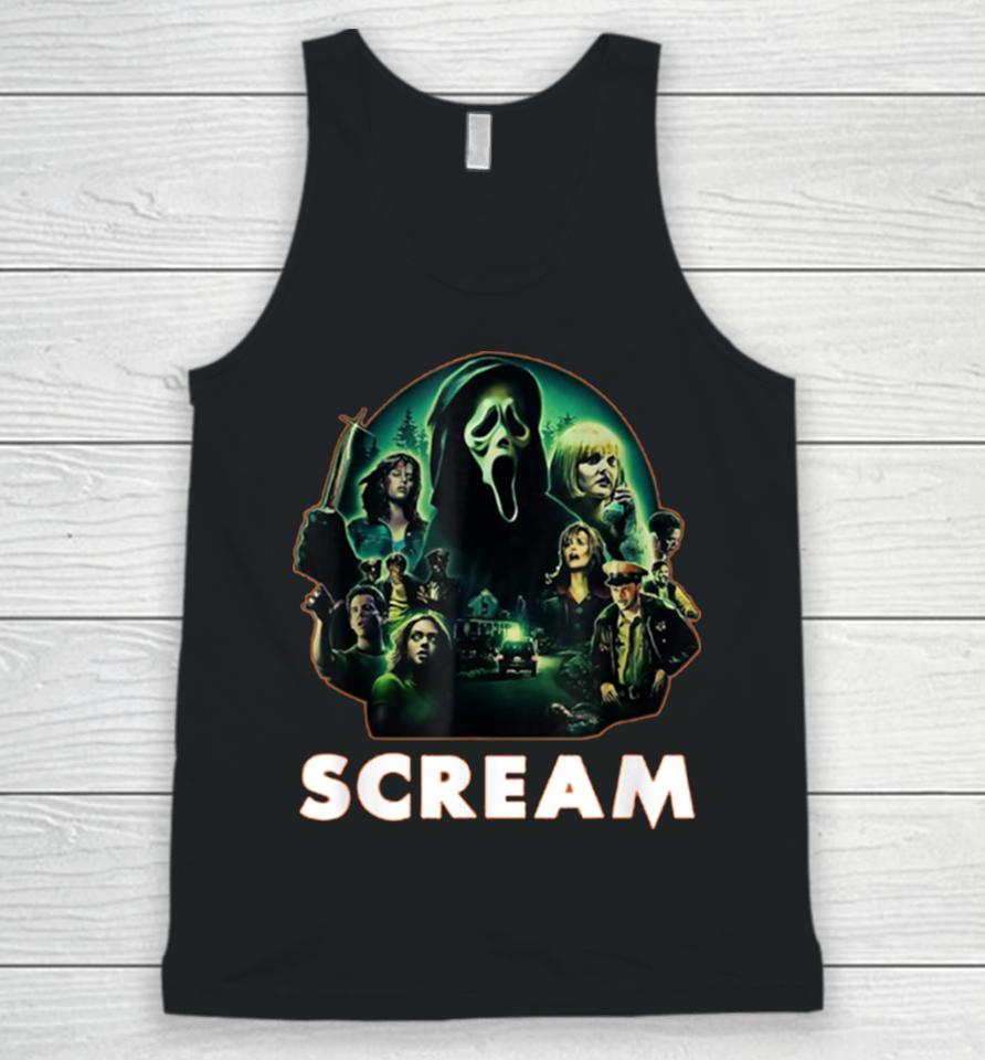 Scream Ghostface Creepy 80S Horror Movie Halloween Unisex Tank Top