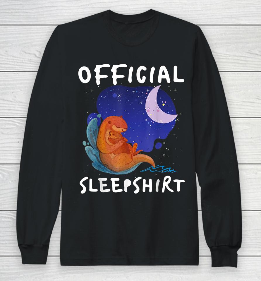 Sea Otter Official Sleepshirt Long Sleeve T-Shirt
