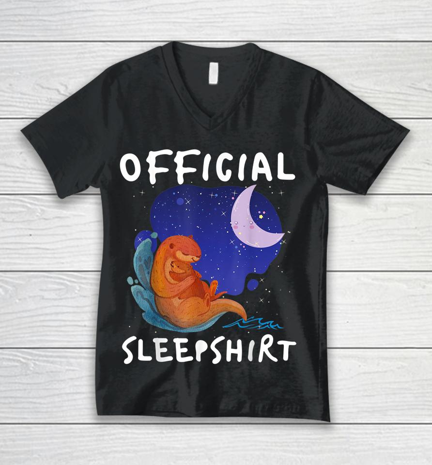 Sea Otter Official Sleepshirt Unisex V-Neck T-Shirt