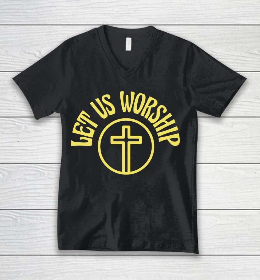 Sean Feucht Merch Get Us Worship Unisex V-Neck T-Shirt