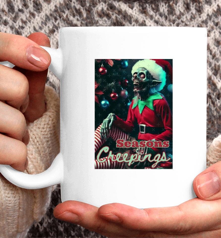 Seasons Creepings Christmas Zombie Elf Coffee Mug