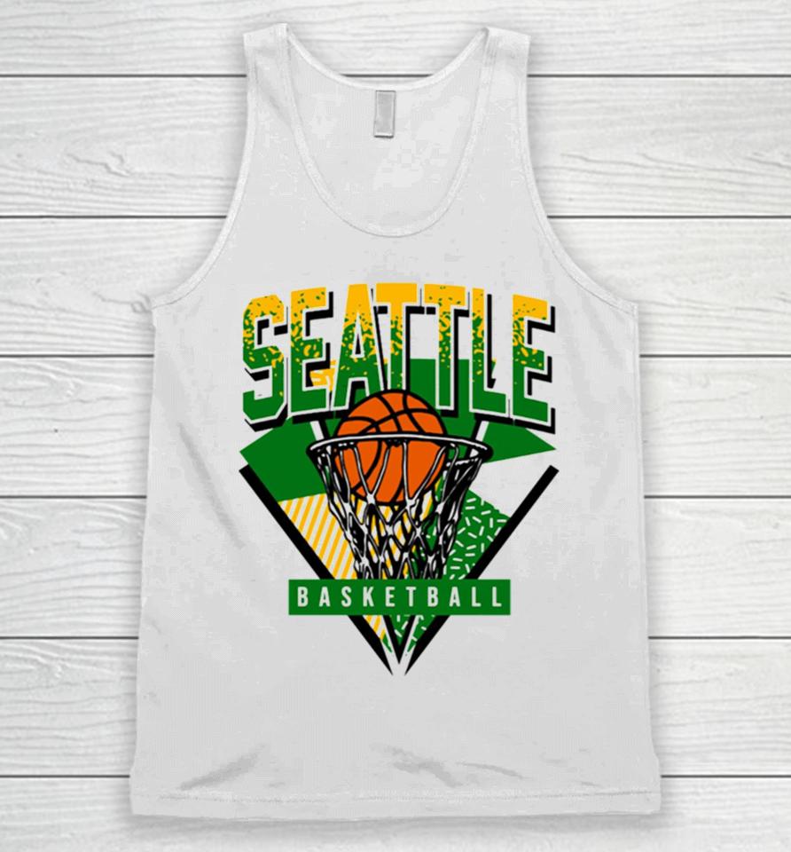 Seattle Basketball 90S Throwback Supersonics Unisex Tank Top