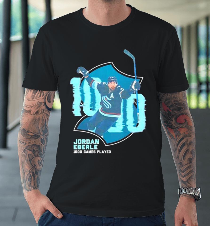 Seattle Kraken Jordan Eberle Nhl 1000Th Game Premium T-Shirt