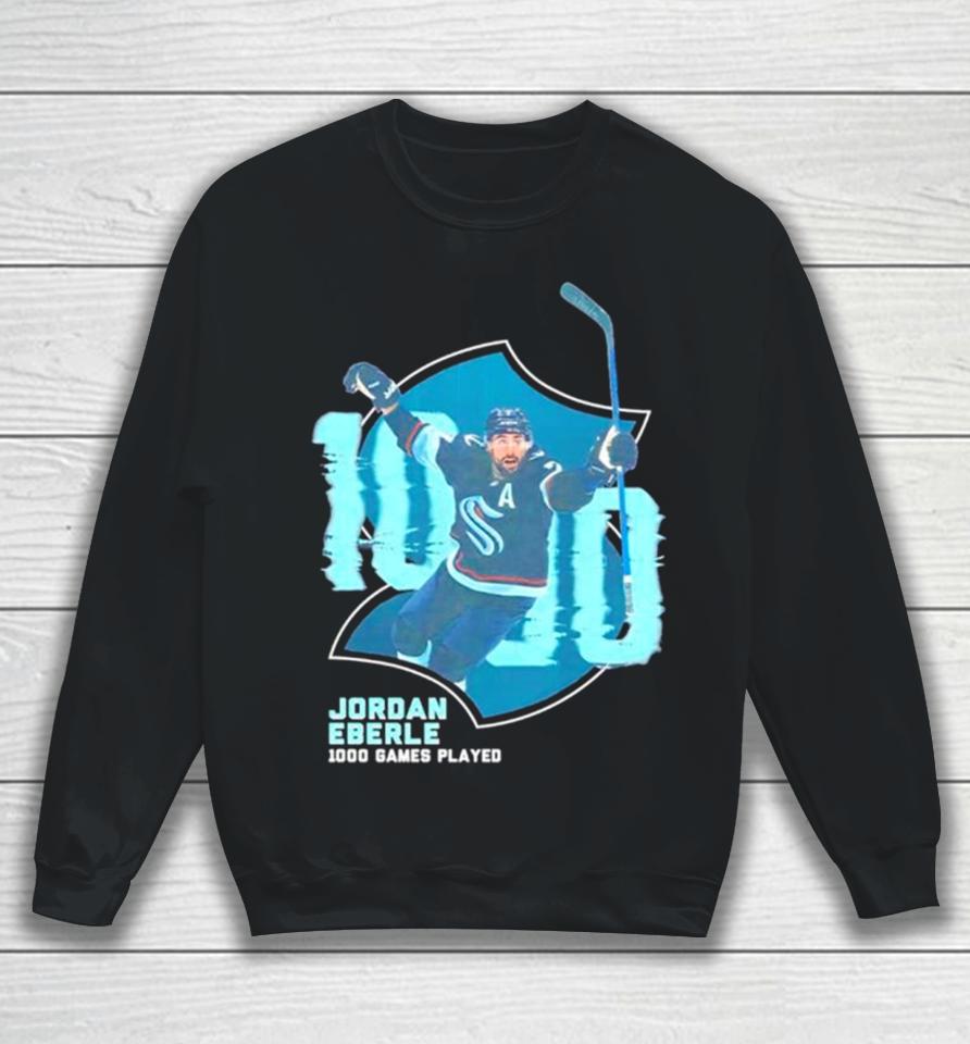Seattle Kraken Jordan Eberle Nhl 1000Th Game Sweatshirt