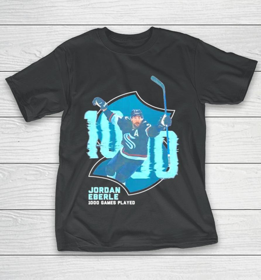 Seattle Kraken Jordan Eberle Nhl 1000Th Game T-Shirt