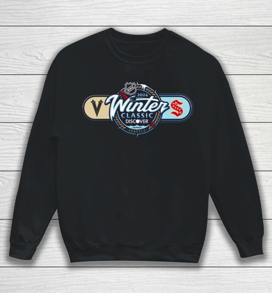 Seattle Kraken Vs. Vegas Golden Knights 2024 Nhl Winter Classic Matchup Sweatshirt