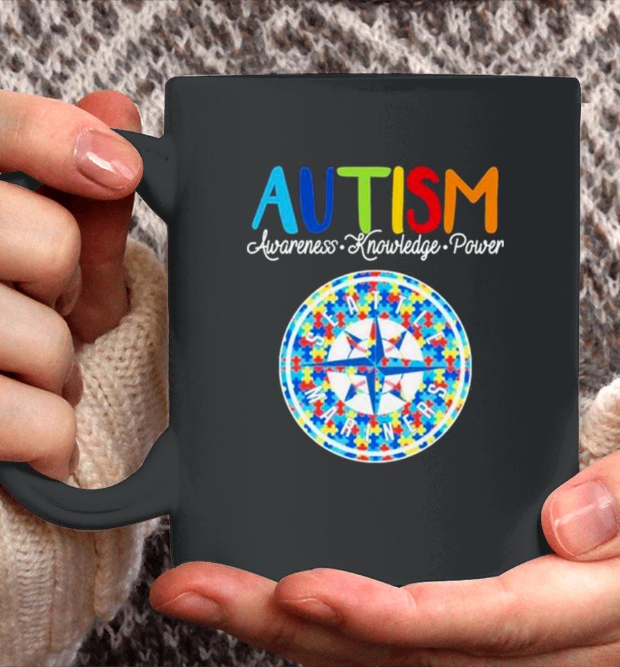Seattle Mariners Autism Awareness Knowledge Power Coffee Mug