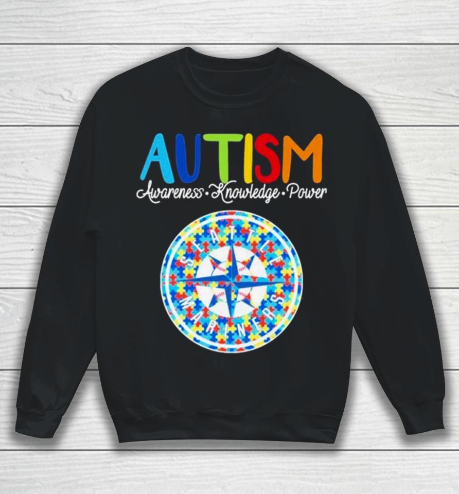 Seattle Mariners Autism Awareness Knowledge Power Sweatshirt