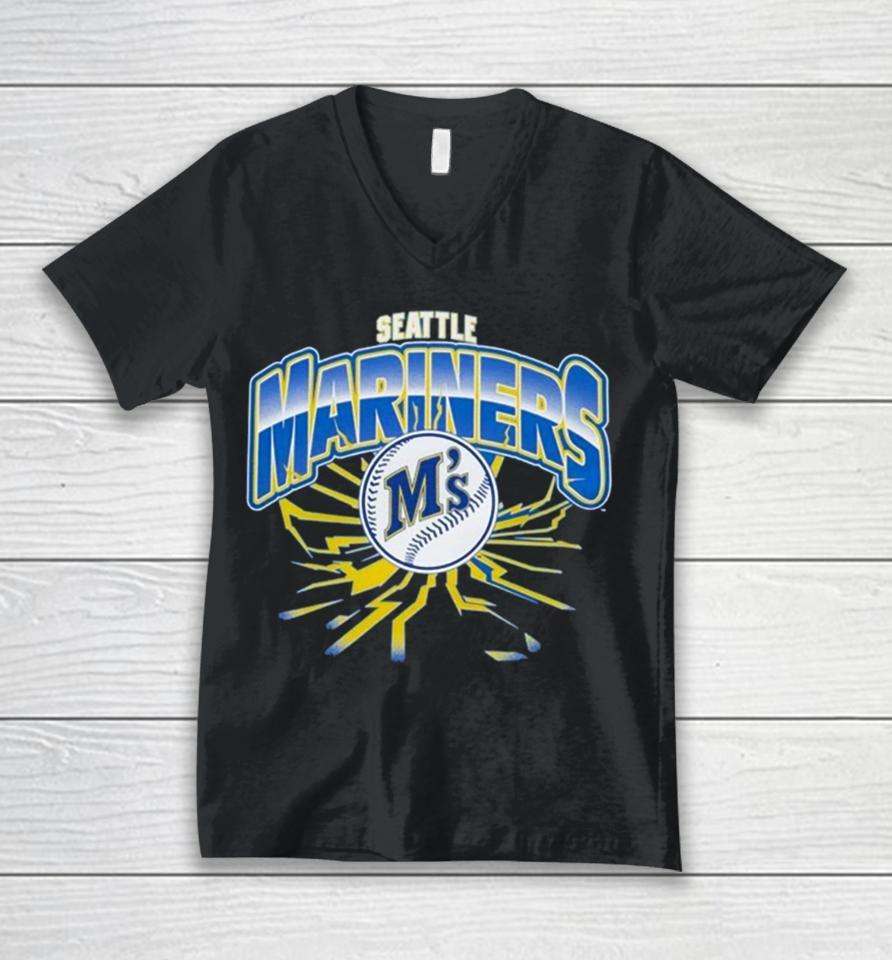 Seattle Mariners Earthquake Unisex V-Neck T-Shirt